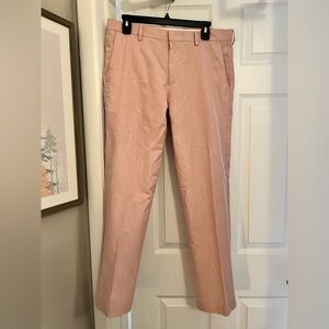 J. Crew Men's Light Pink stripe  Chinos ludlow slim